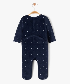pyjama en velours a motif ourson bebe garcon bleuE708401_4