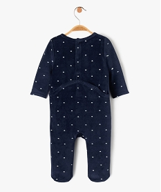 pyjama en velours a motif ourson bebe garcon bleu pyjamas veloursE708401_4