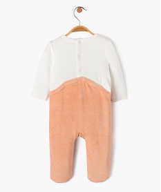 pyjama en velours a motif chouette bebe fille roseE708501_4