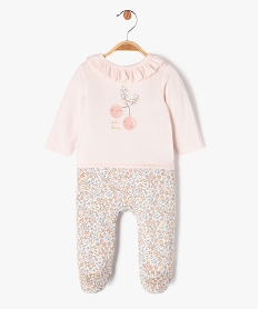GEMO Pyjama en velours effet 2 en 1 bébé fille rose standard
