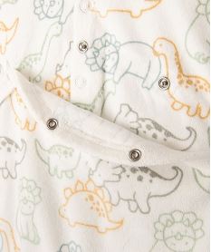 pyjama dors-bien en velours a motifs dinosaures bebe garcon beige pyjamas veloursE709101_3