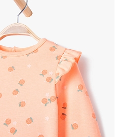 pyjama dors-bien avec volants sur les epaules bebe fille orangeE710701_2