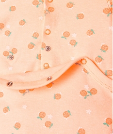 pyjama dors-bien avec volants sur les epaules bebe fille orangeE710701_3
