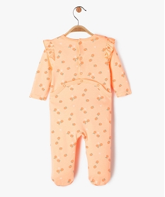 pyjama dors-bien avec volants sur les epaules bebe fille orangeE710701_4