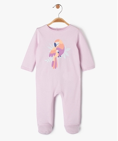 pyjama dors-bien en coton avec motif paillete bebe fille violetE711001_1