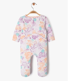pyjama dors-bien a motif feuillage exotique bebe fille violetE711201_3