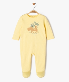 pyjama dors-bien avec motif exotique bebe garcon jauneE711701_1