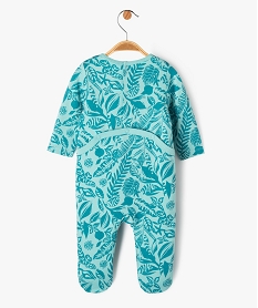 pyjama dors-bien avec motifs exotiques et message bebe bleuE711901_4