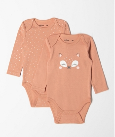 body manches longues et col us bebe (lot de 2) roseE712901_1