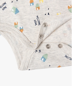 body a manches longues a motifs maison bebe garcon (lot de 3) bleu body manches longuesE714201_3