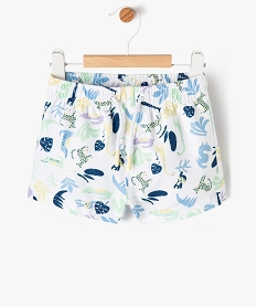 short de bain a motifs de la jungle bebe garcon blancE718601_1