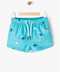 GEMO Short de bain à motifs marins bébé garçon Bleu