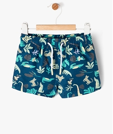 short de bain a motifs de la jungle bebe garcon bleuE718801_1