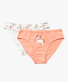 culottes a motifs licornes fille (lot de 3) multicoloreE720001_2