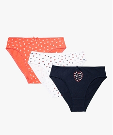 culottes a motifs cerises fille (lot de 3) multicoloreE720201_3