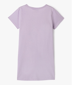 chemise de nuit manches courtes imprime stitch fille - disney violetE721201_3