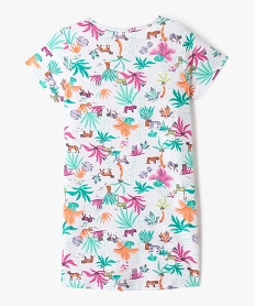 chemise de nuit manches courtes a motif jungle fille imprime jungleE721301_3