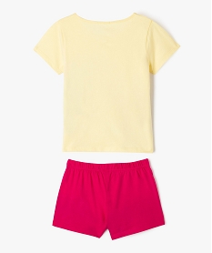 pyjashort avec motif safari fille jaune standardE722801_3