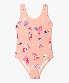 GEMO Maillot de bain 1 pièce imprimé et irisé fille Imprimé