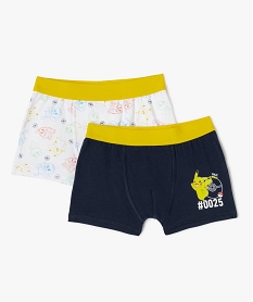 GEMO Boxers motif Pikachu garçon (lot de 2) - Pokemon Bleu