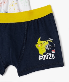 boxers motif pikachu garcon (lot de 2) - pokemon bleuE725401_2