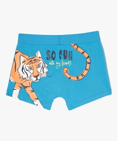 boxers en coton stretch avec motifs jungle garcon (lot de 2) bleuE725501_3