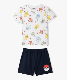 GEMO Pyjashort en coton imprimé garçon - Pokémon Imprimé