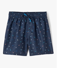GEMO Short de bain à micro motifs dauphins garçon imprime multicolore