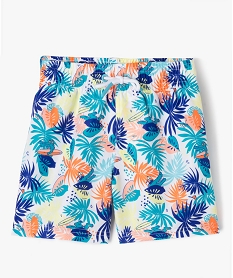 GEMO Short de bain à motifs crocodiles garçon imprime tropical