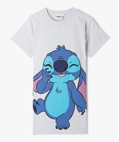 GEMO Chemise de nuit avec motif Stitch fille - Disney Gris