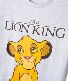 chemise de nuit imprime simba fille - disney le roi lion grisE730601_2