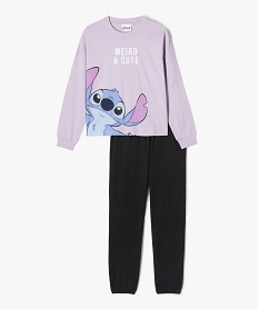 GEMO Pyjama léger avec motif Stitch fille - Disney Violet