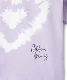 pyjashort bicolore avec motif coeur fille violetE731201_2