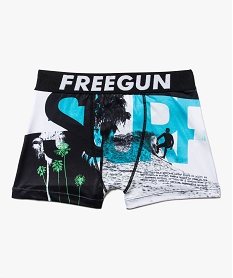 GEMO Boxer en microfibre motif surf garçon - Freegun Multicolore