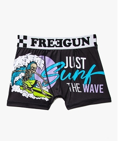 GEMO Boxer en microfibre motif surf garçon - Freegun Multicolore