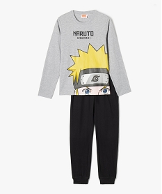 GEMO Pyjama léger avec motif manga garçon - Naruto Gris