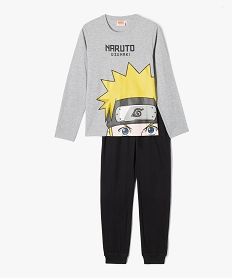 pyjama leger avec motif manga garcon - naruto grisE734401_1