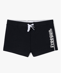 GEMO Maillot de bain boxer avec inscription garçon - Freegun noir vif