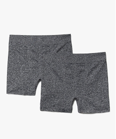 GEMO Boxer en maille extensible sans coutures uni homme (lot de 2) Gris