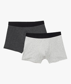 GEMO Boxer en coton stretch homme (lot de 2) Gris