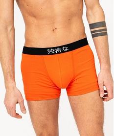 boxers en coton stretch motif mangas homme (lot de 2) orangeE738201_2