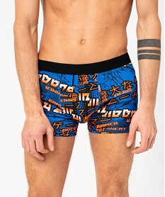 boxers en coton stretch motif mangas homme (lot de 2) noirE738601_2