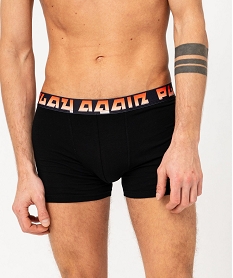 boxers en coton stretch motif mangas homme (lot de 2) noirE738601_4