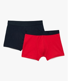 GEMO Boxer uni en coton extensible homme (lot de 2) Orange