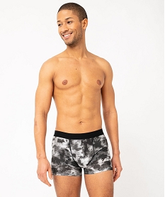 GEMO Boxers en coton stretch homme (lot de 2) Noir