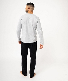 pyjama bicolore homme - one piece gris pyjamas et peignoirsE739801_3