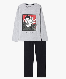 pyjama bicolore homme - one piece gris pyjamas et peignoirsE739801_4
