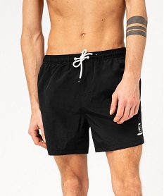 short de bain uni homme noir vifE741901_2