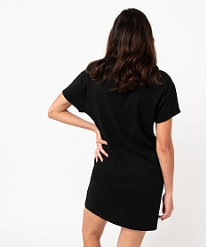 chemise de nuit avec motif stitch femme - disney noir nuisettes chemises de nuitE744601_3