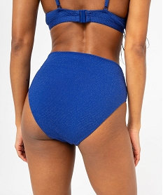 bas de maillot de bain femme paillete forme culotte taille haute bleu bas de maillots de bainE748101_2